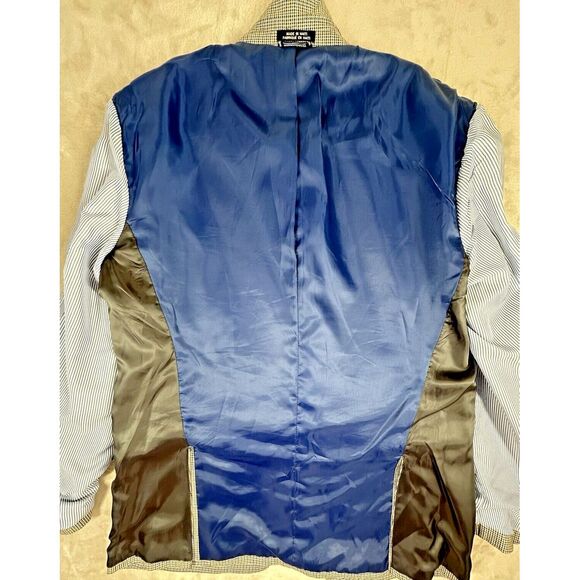 Tommy Hilfiger Mens Double Vented Blazer Sport Jacket Contrast Sleeve *READ  SZ - Picture 12 of 14